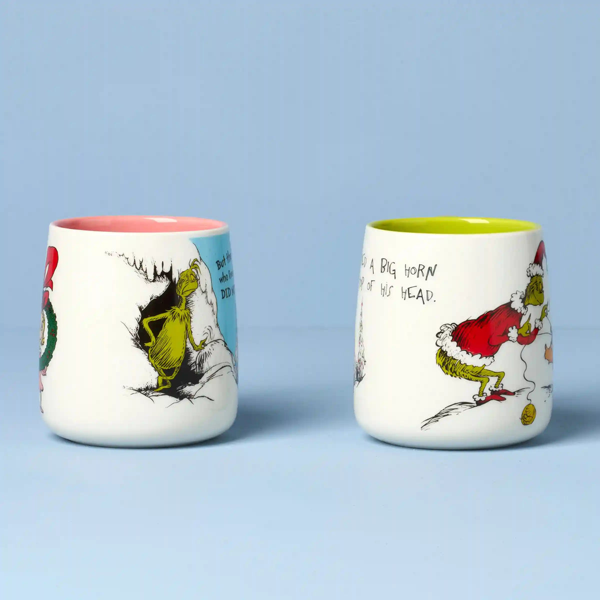 Who-Ville Cindy-Max Mugs, Set of 2