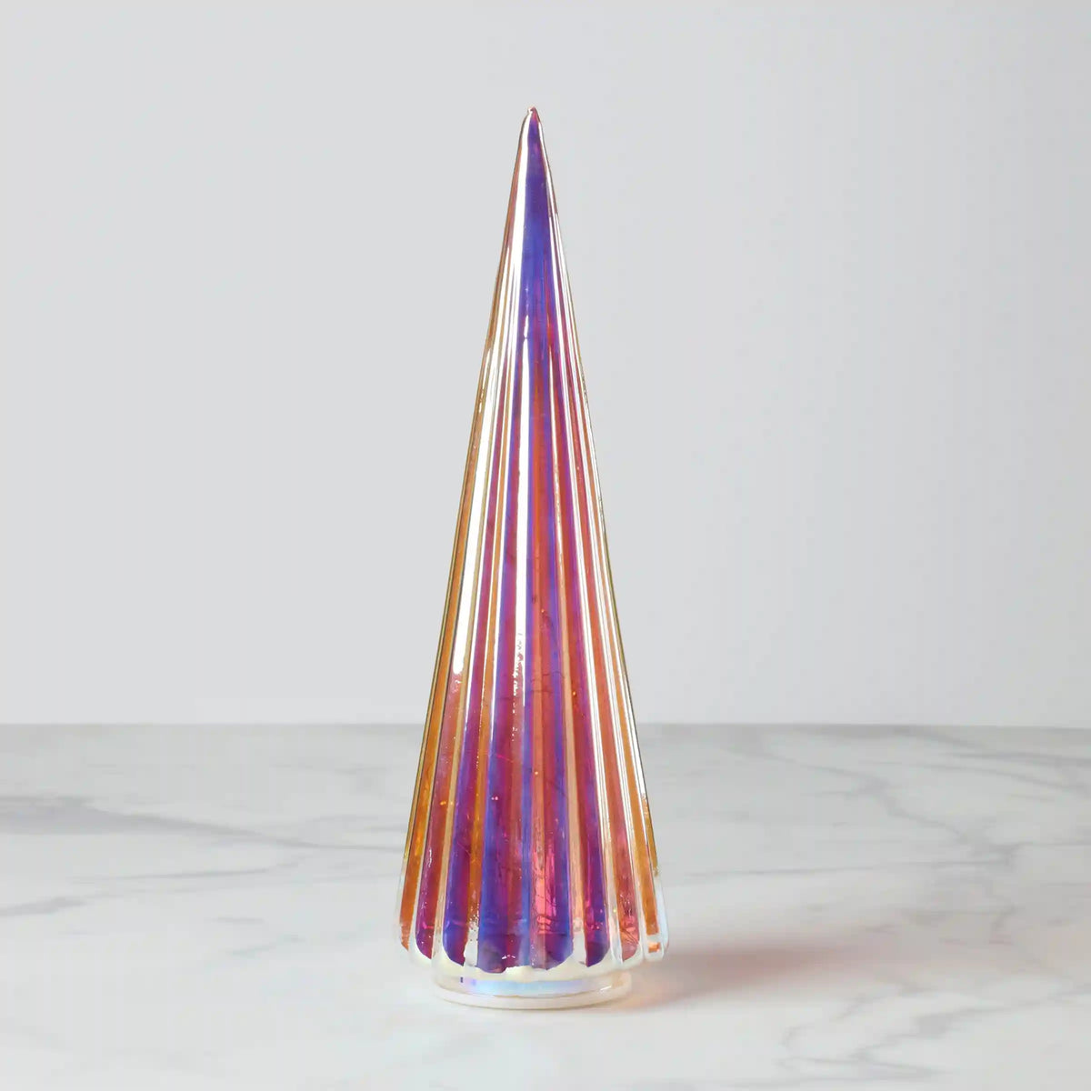 Led Lit Translucent Glass Holiday Tree