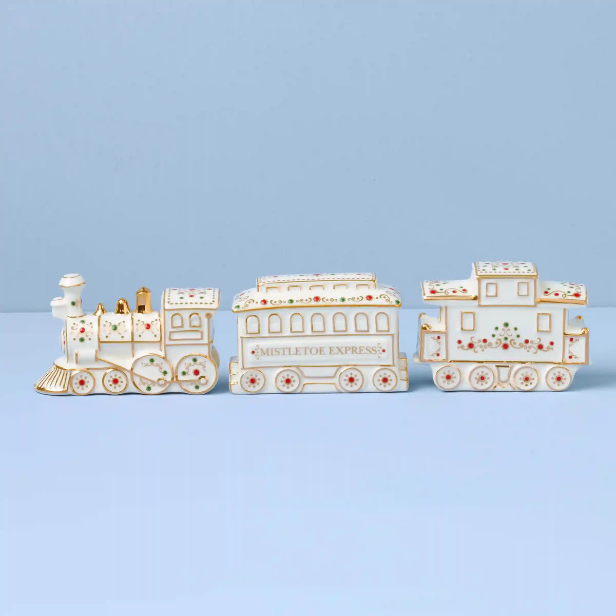 Mistletoe Park Train 3 Piece Figurine
