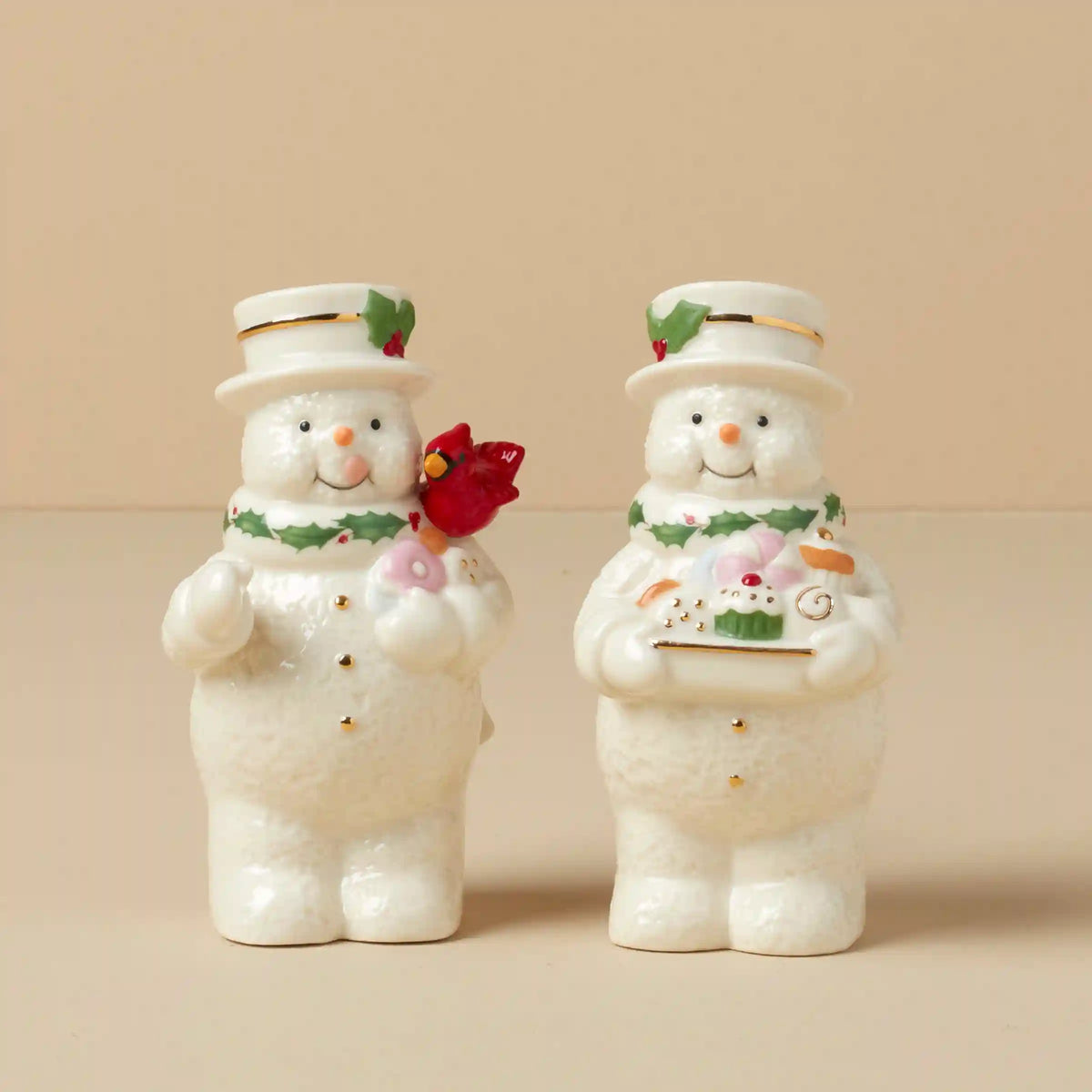 Happy Holly Days Snowmen Salt & Pepper Set