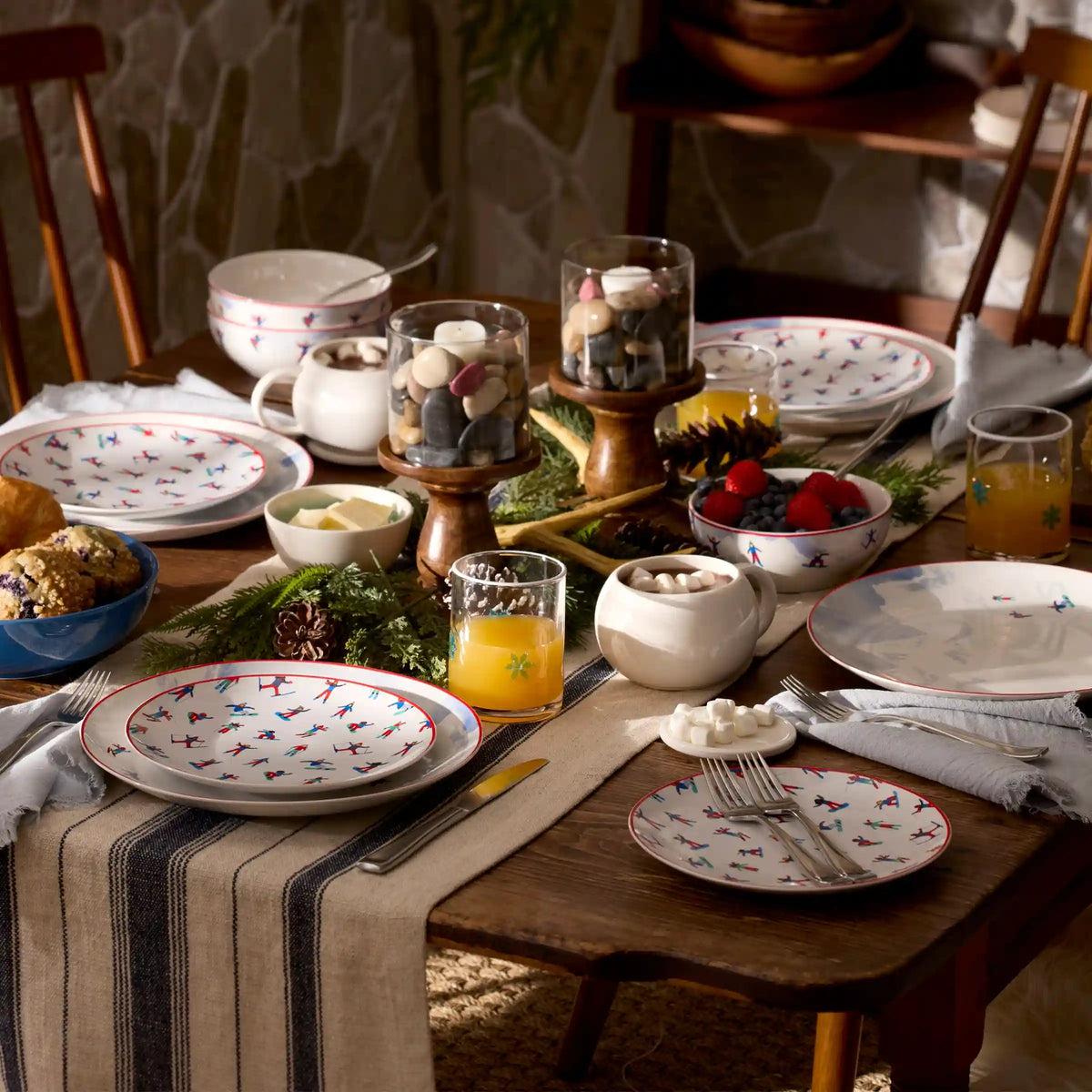 Snowbound 12-Piece Dinnerware Set