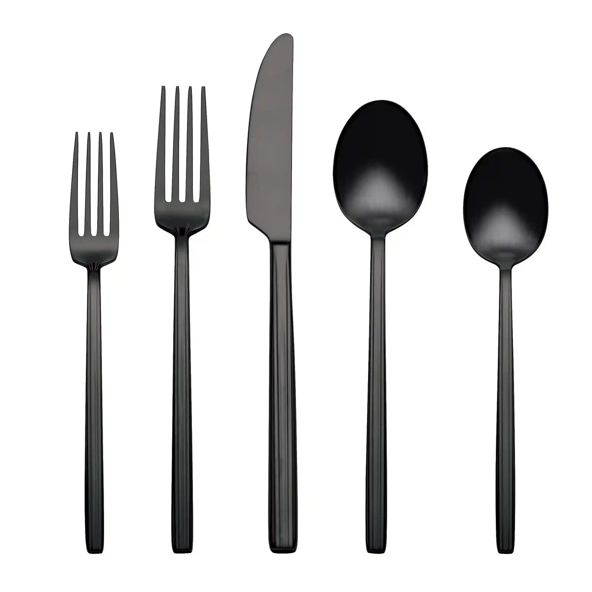 Dean Black Satin 20-Piece Flatware Set