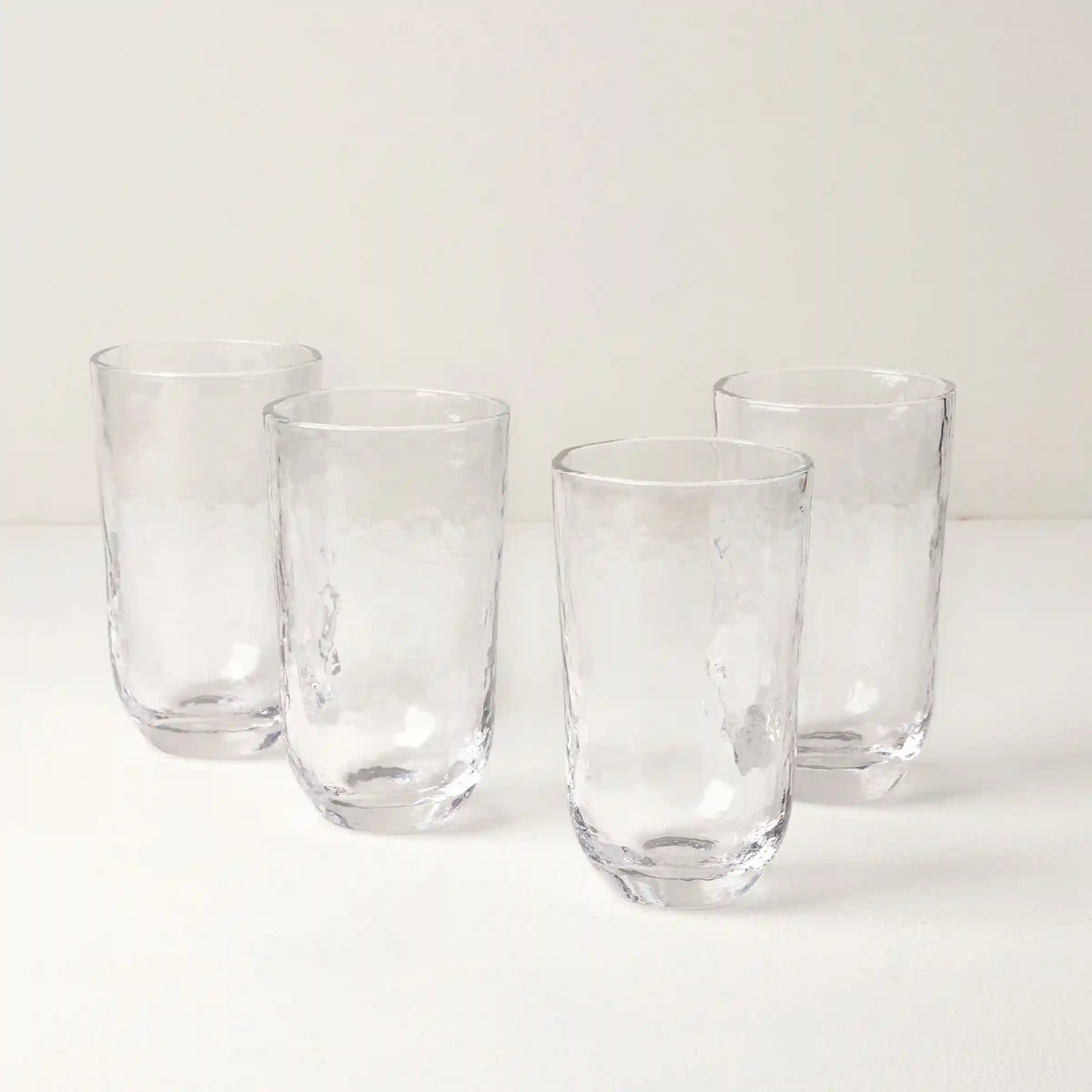Homespun Clear Tall Tumbler S/4