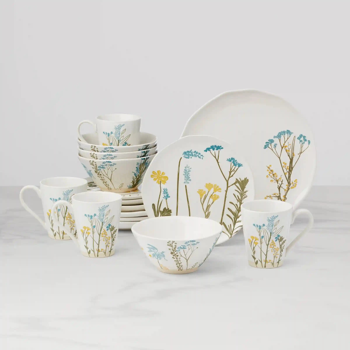 Wildflowers 16-Piece Dinnerware Set