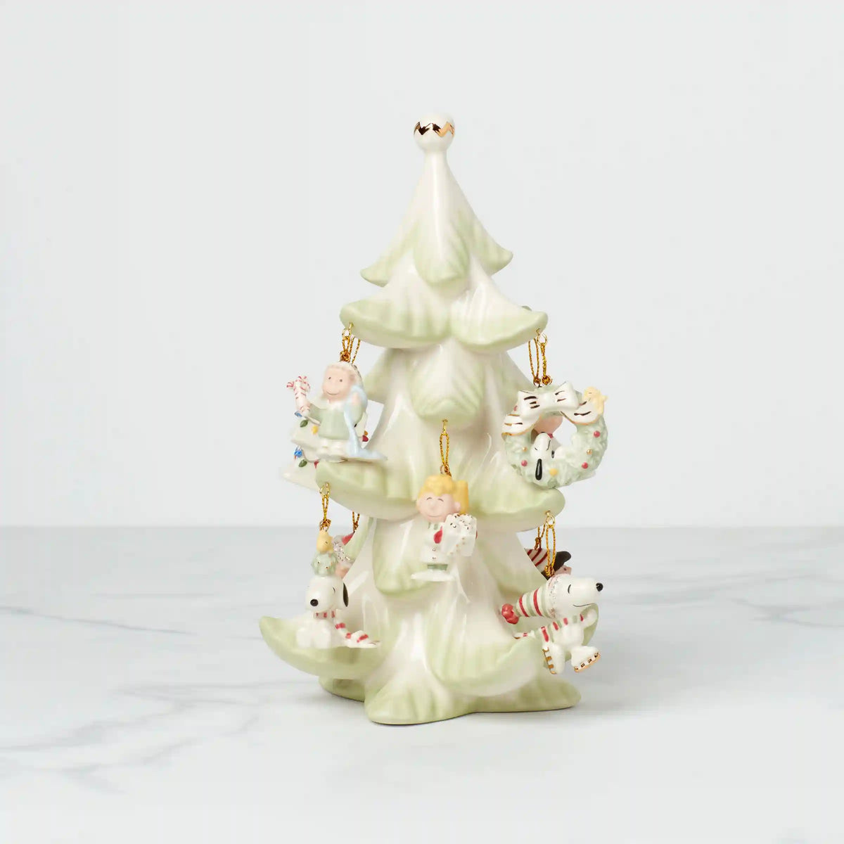 Snoopy & Friends Christmas 11-Piece Mini Ornament & Tree Set