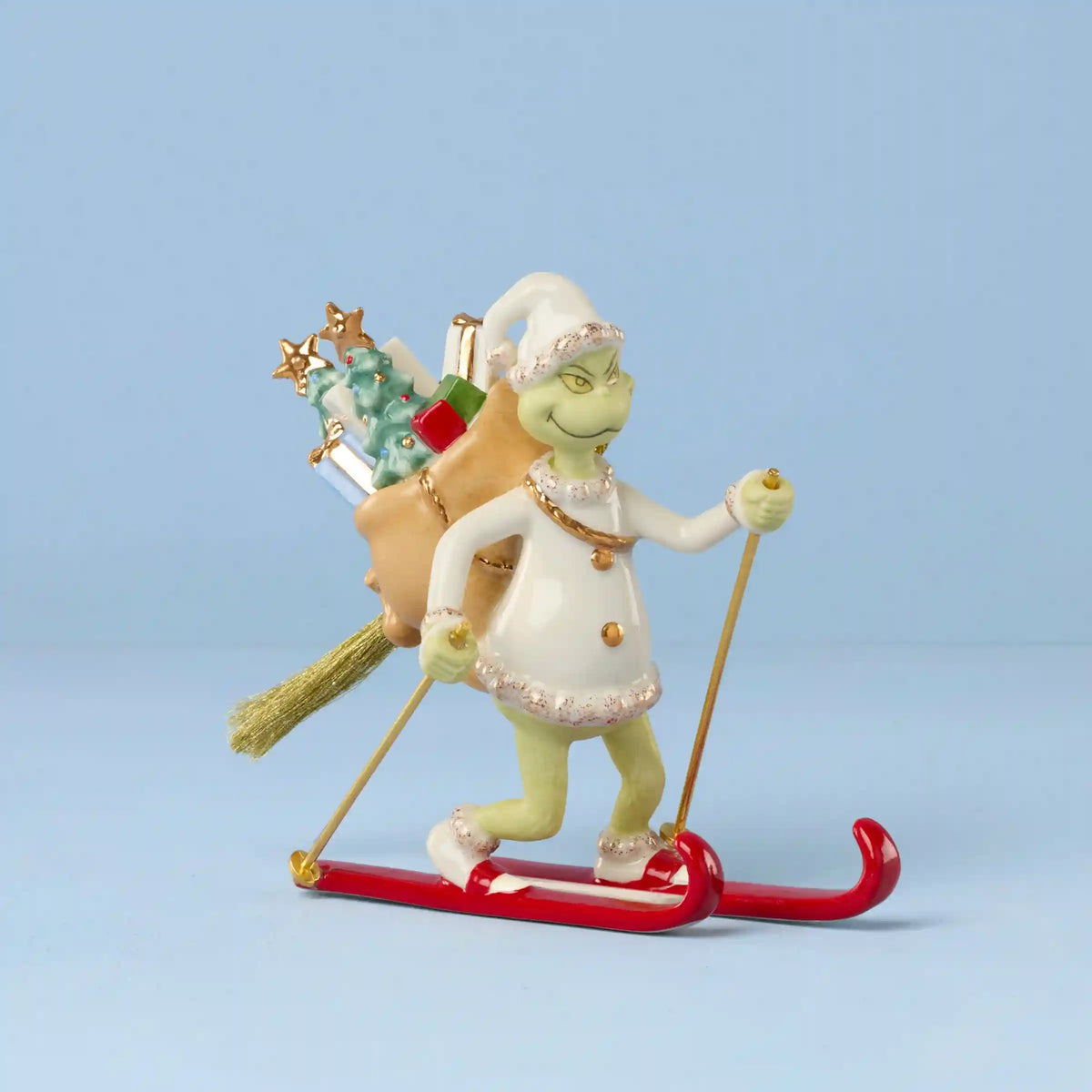 Grinch On Skiis Ornament