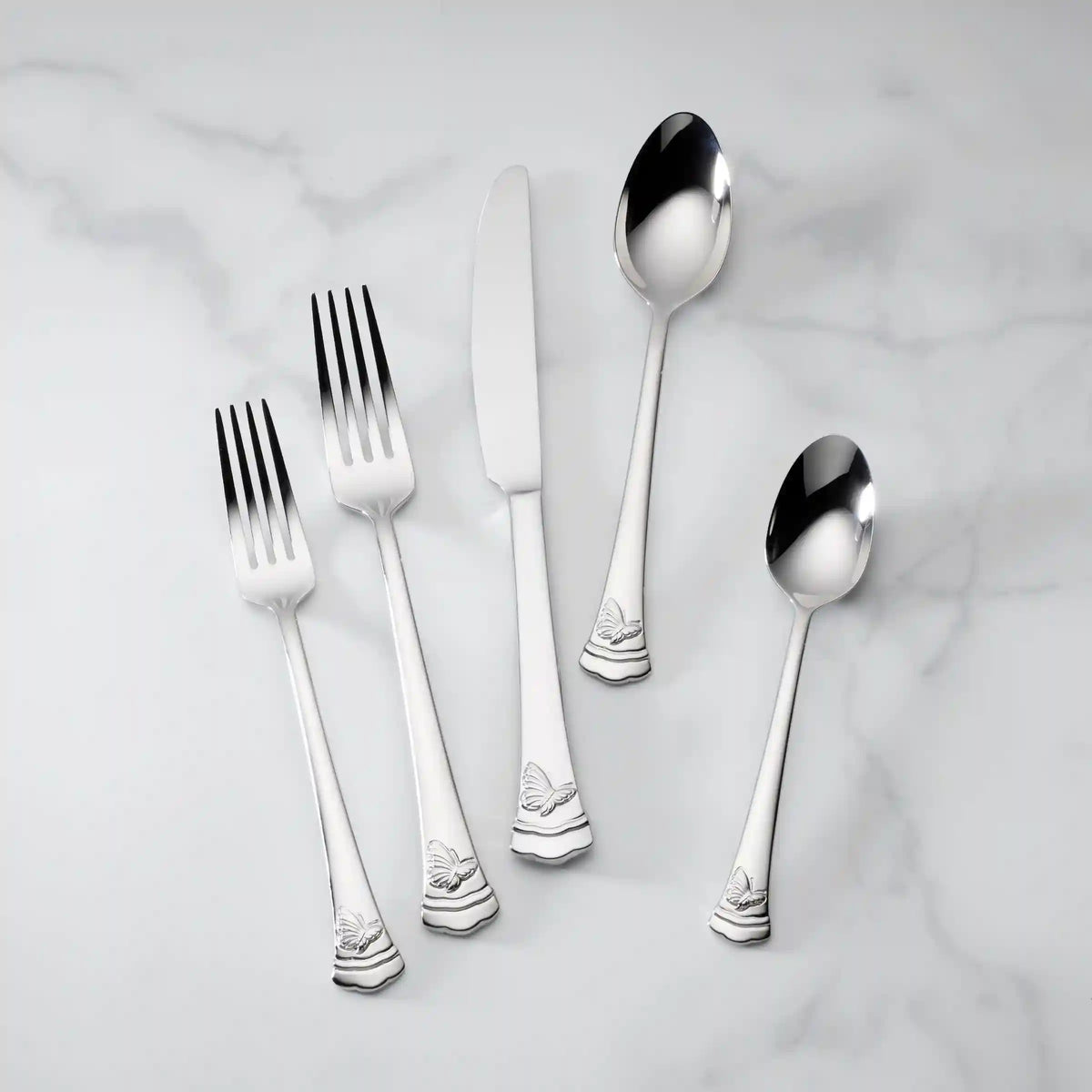 Butterfly Meadow II 65-Piece Flatware Set