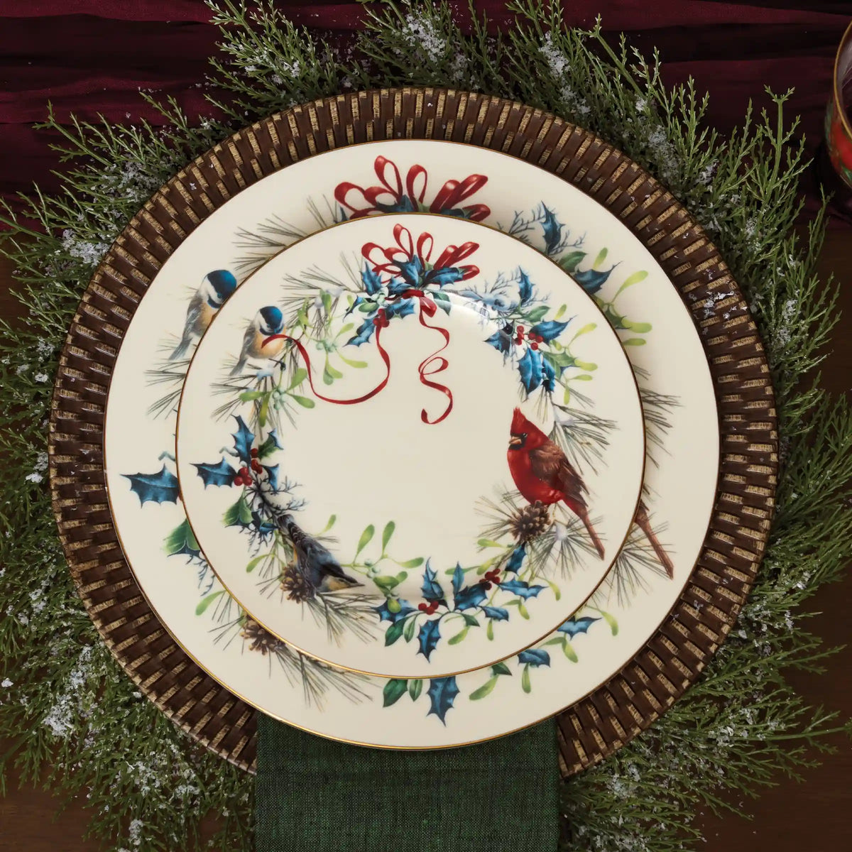 Winter Greetings 12-Piece Dinnerware Set